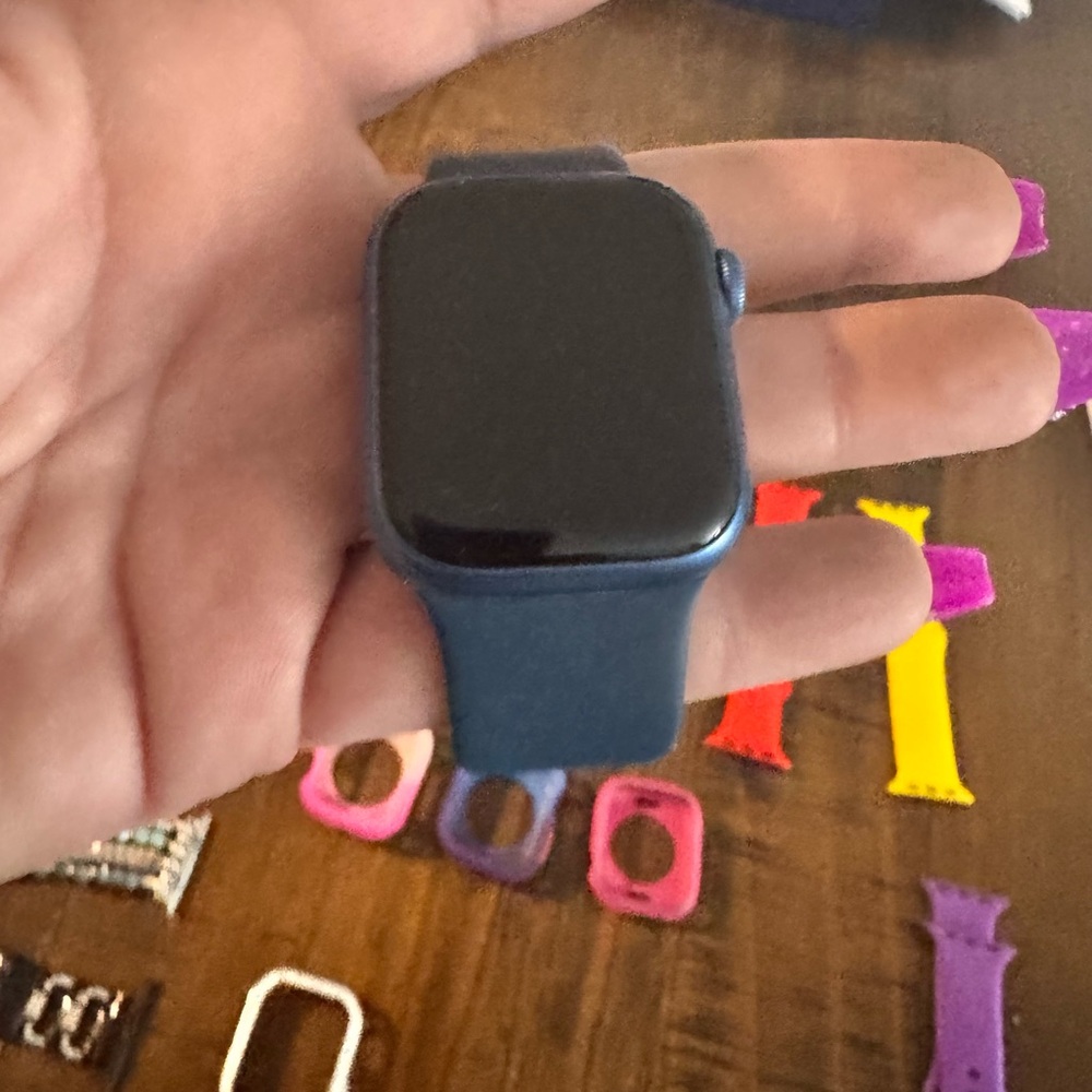Smartwatch with Blue Band